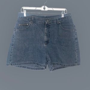High-Waisted Light Wash Shorts
